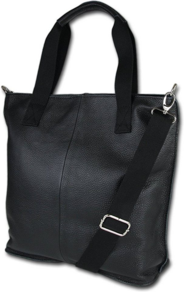 Toscanto Shopper Toscanto Schultertasche, Shopper (Schultertasche, Shopper), Damen Tasche Echtes Leder schwarz, Made-In Italy von Toscanto