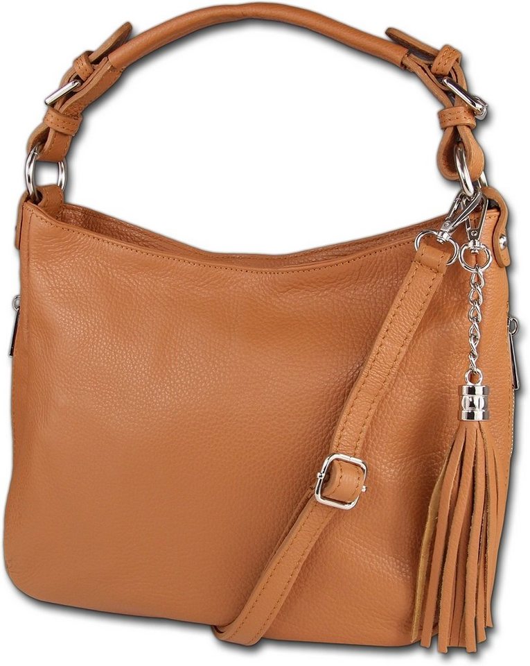 Toscanto Shopper Toscanto Schultertasche, Shopper (Schultertasche, Shopper), Damen Tasche Echtes Leder tan, braun, Made-In Italy von Toscanto