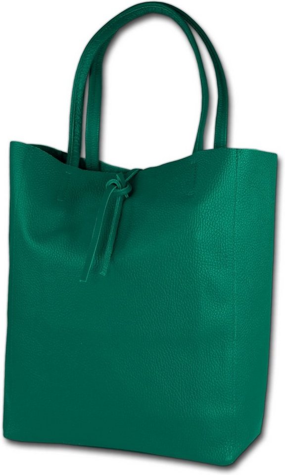 Toscanto Shopper Toscanto Shopper, Schultertasche (Schultertasche, Schultertasche), Damen Tasche Echtes Leder, Rindsleder türkis, Made-In Italy von Toscanto