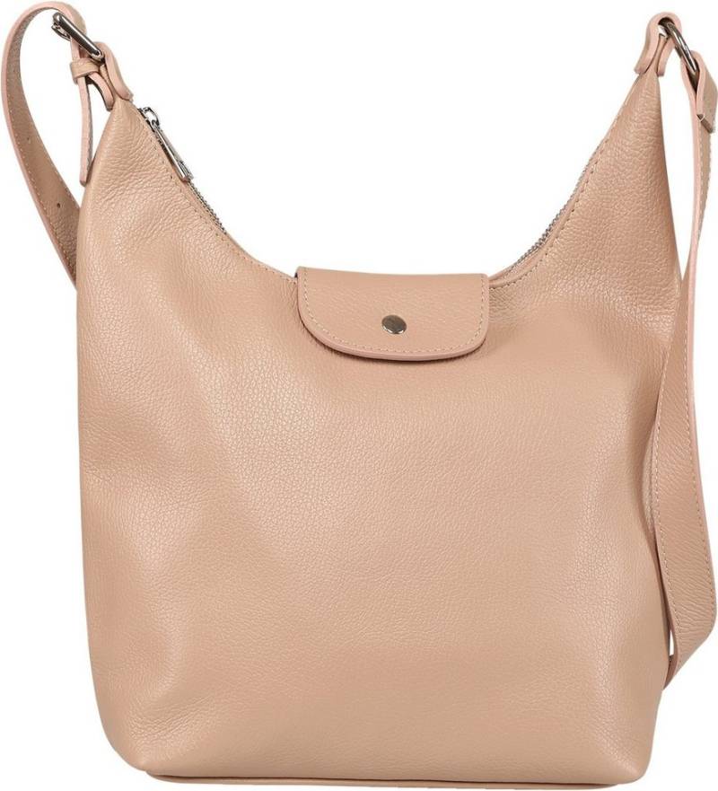 Toscanto Umhängetasche Toscanto Damen Umhängetasche Leder (Umhängetasche), Damen Leder Umhängetasche, altrosa ca. 32cm von Toscanto