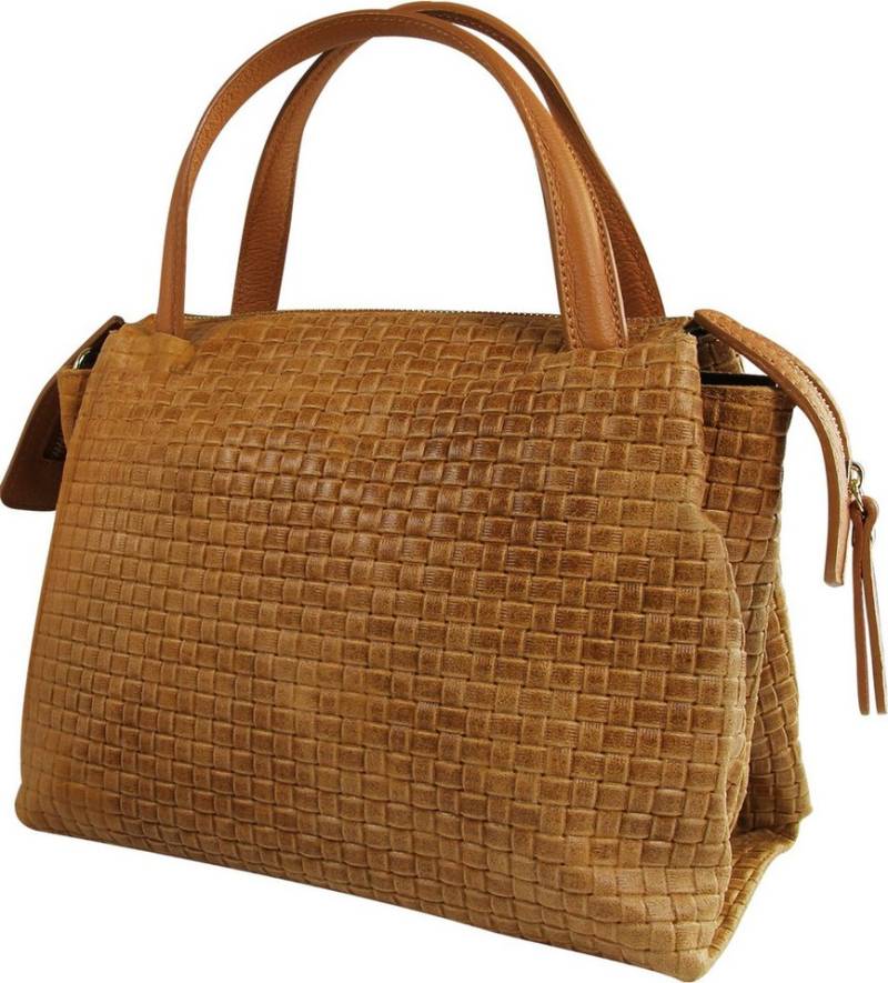 Toscanto Umhängetasche Toscanto Damen Umhängetasche Leder (Umhängetasche), Damen Leder Umhängetasche, braun ca. 30cm von Toscanto