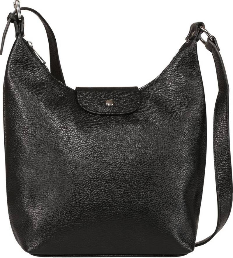 Toscanto Umhängetasche Toscanto Damen Umhängetasche Leder (Umhängetasche), Damen Leder Umhängetasche, schwarz ca. 32cm von Toscanto