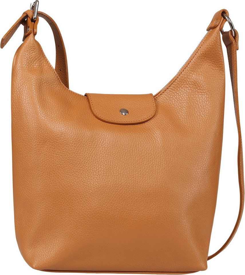 Toscanto Umhängetasche Toscanto Damen Umhängetasche Leder (Umhängetasche), Damen Leder Umhängetasche, tan, hellbraun ca. 32cm von Toscanto
