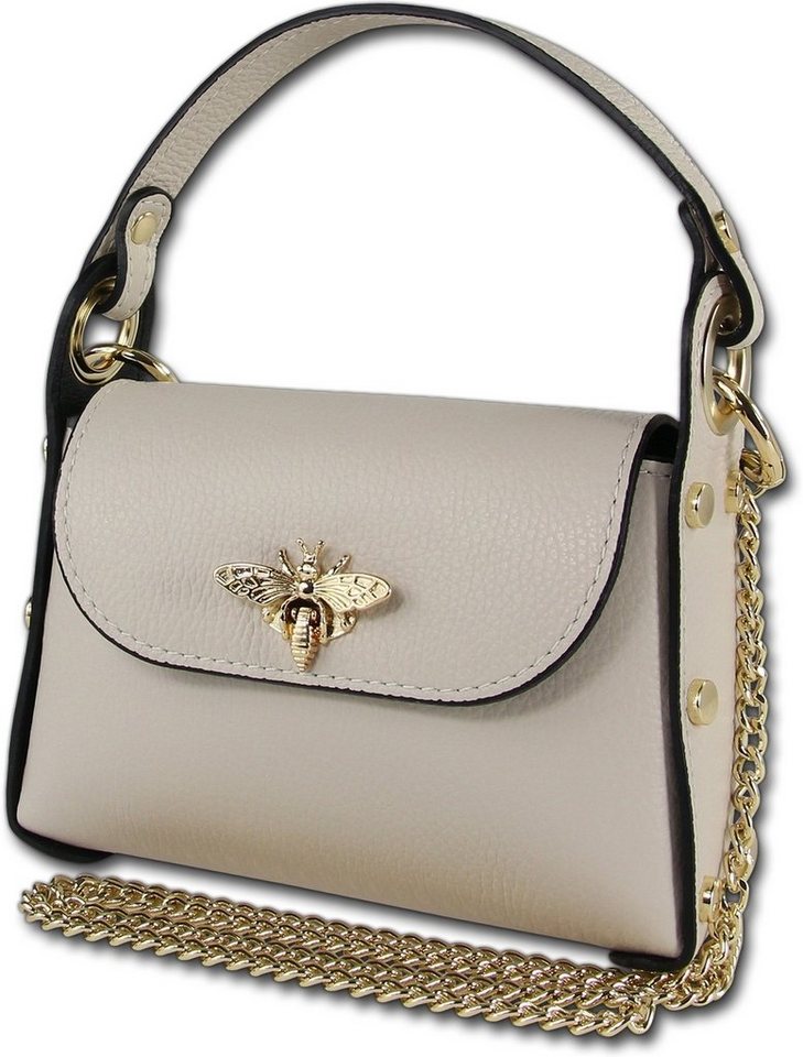 Toscanto Umhängetasche Toscanto Damen Umhängetasche Leder (Umhängetasche, Umhängetasche), Damen Tasche Echtes Leder beige, Made-In Italy von Toscanto