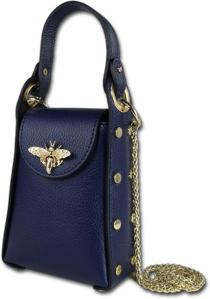 Toscanto Umhängetasche Toscanto Damen Umhängetasche Leder (Umhängetasche, Umhängetasche), Damen Tasche Echtes Leder blau, Made-In Italy von Toscanto