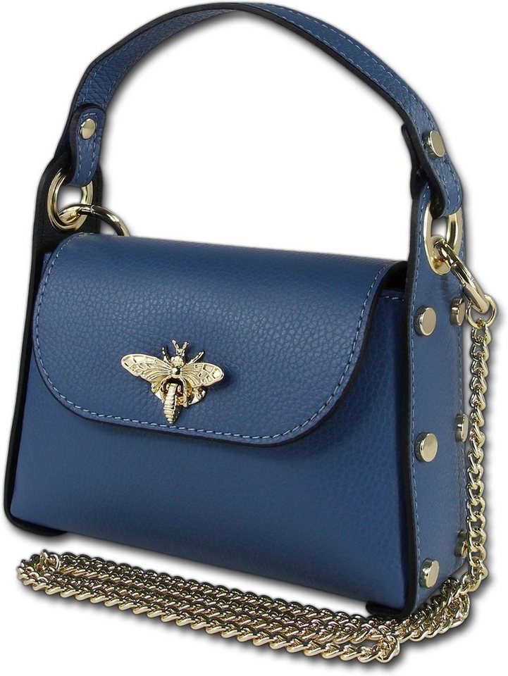 Toscanto Umhängetasche Toscanto Damen Umhängetasche Leder (Umhängetasche, Umhängetasche), Damen Tasche Echtes Leder blau, Made-In Italy von Toscanto