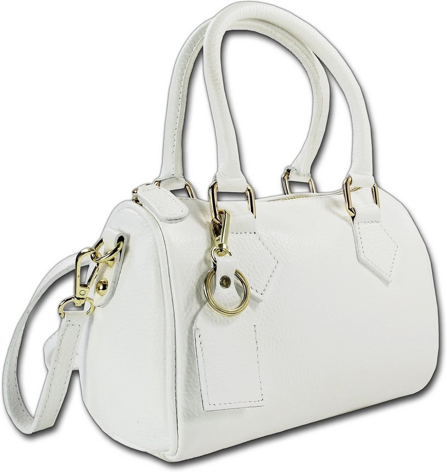 Toscanto Umhängetasche Toscanto Damen Umhängetasche Leder (Umhängetasche, Umhängetasche), Damen Tasche Echtes Leder weiß, Made-In Italy von Toscanto