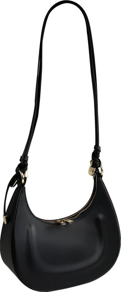 Toscanto Umhängetasche Toscanto Damen Umhängetasche Tasche (Umhängetasche), Damen Leder Umhängetasche, schwarz ca. 27cm von Toscanto