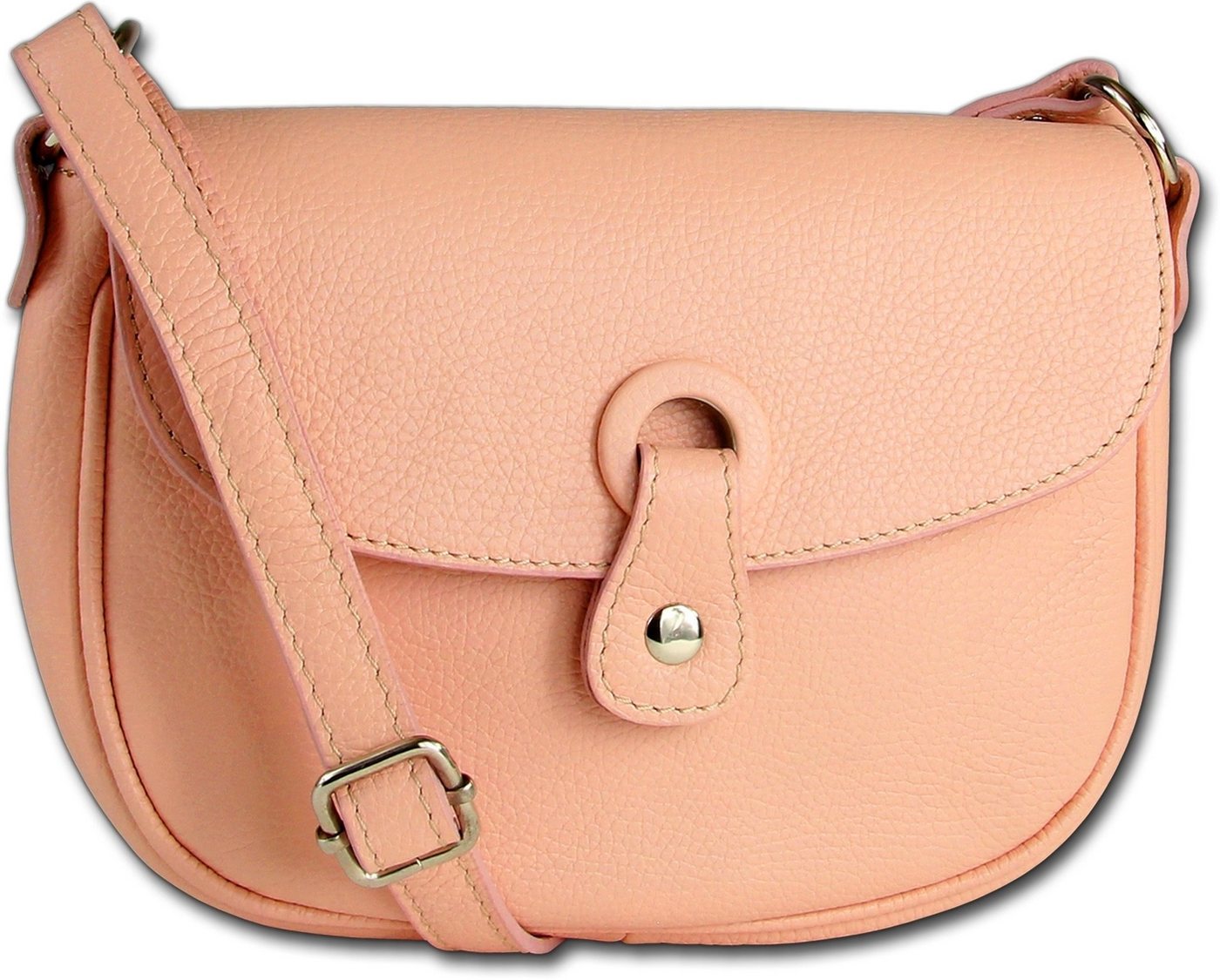 Toscanto Umhängetasche Toscanto Schultertasche, Umhängetasche (Umhängetasche, Umhängetasche), Damen Tasche Echtes Leder rosa, Made-In Italy von Toscanto