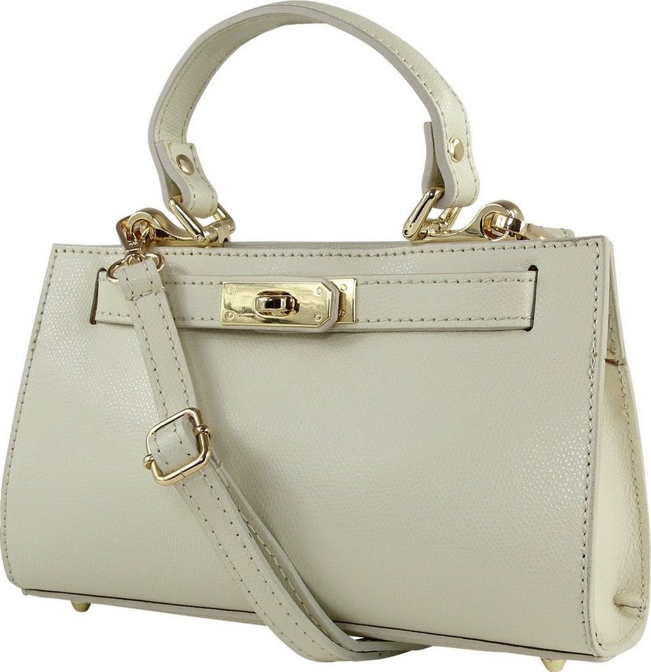 Toscanto Umhängetasche Toscanto Tasche beige Umhängetasche (Umhängetasche), Damen Umhängetasche Leder, beige, Größe ca. 23cm von Toscanto