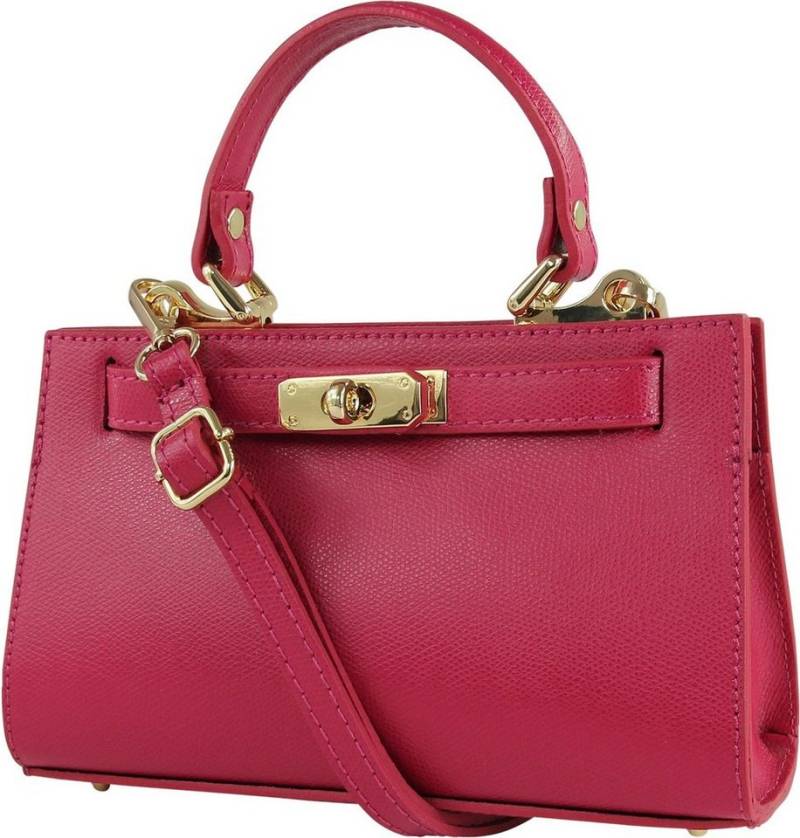 Toscanto Umhängetasche Toscanto Tasche pink, fuchsia (Umhängetasche), Damen Leder Umhängetasche, pink, fuchsia ca. 23cm von Toscanto