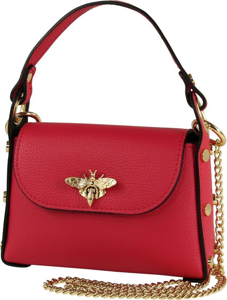 Toscanto Umhängetasche Toscanto Tasche rot Umhängetasche mittel (Umhängetasche), Damen Leder Umhängetasche, rot ca. 19cm von Toscanto
