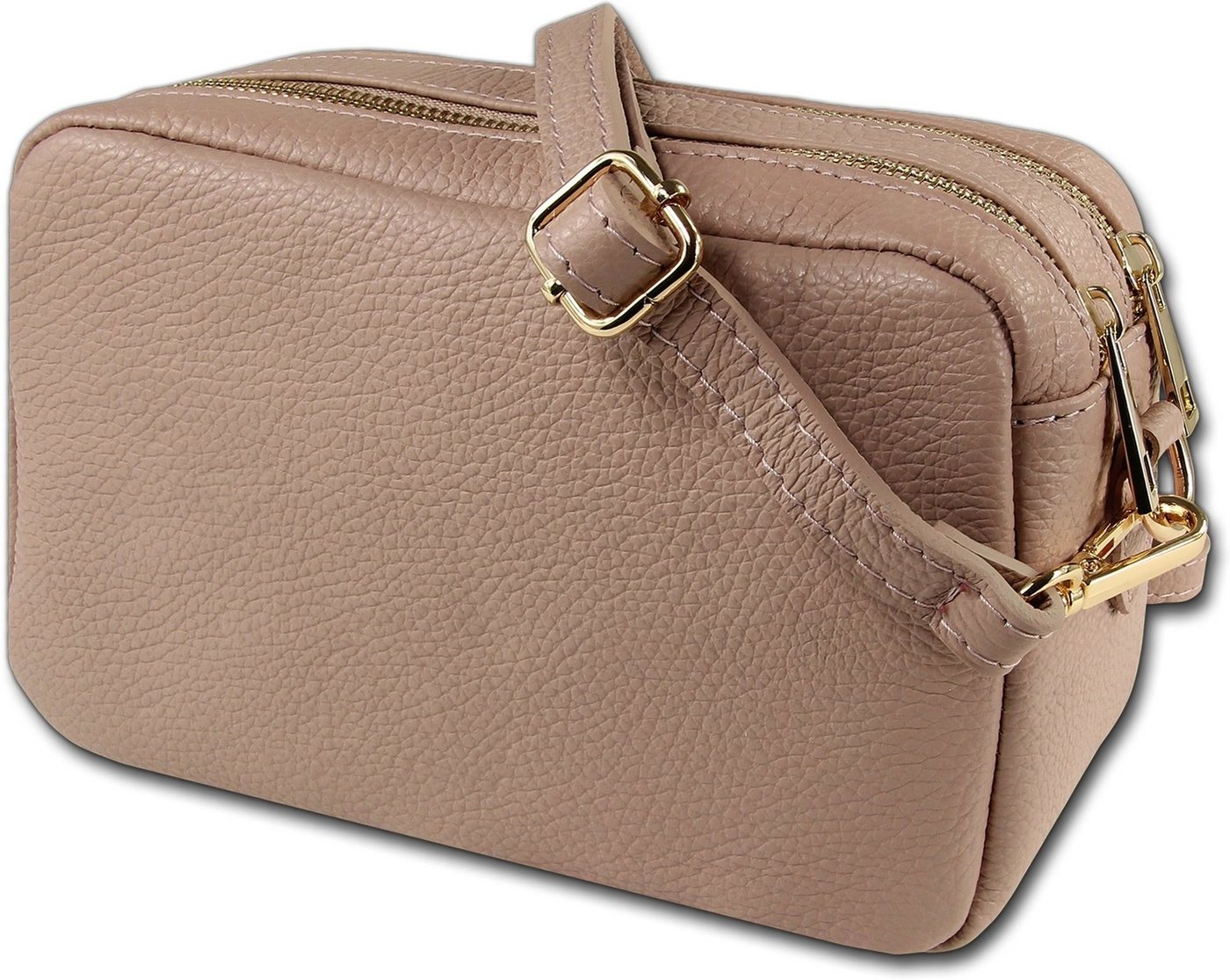 Toscanto Umhängetasche Toscanto Umhängetasche Freizeit (Umhängetasche, Umhängetasche), Damen Tasche Echtes Leder rosa, Made-In Italy von Toscanto