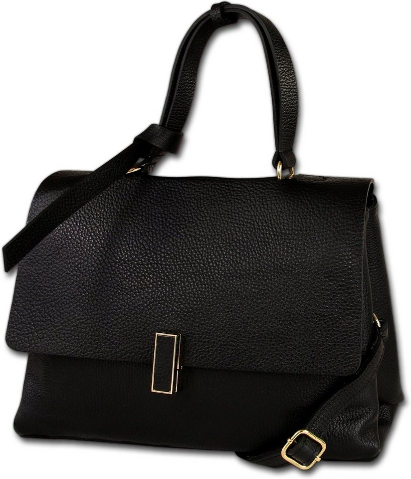 Toscanto Umhängetasche Toscanto Umhängetasche Freizeit (Umhängetasche, Umhängetasche), Damen Tasche Echtes Leder schwarz, Made-In Italy von Toscanto