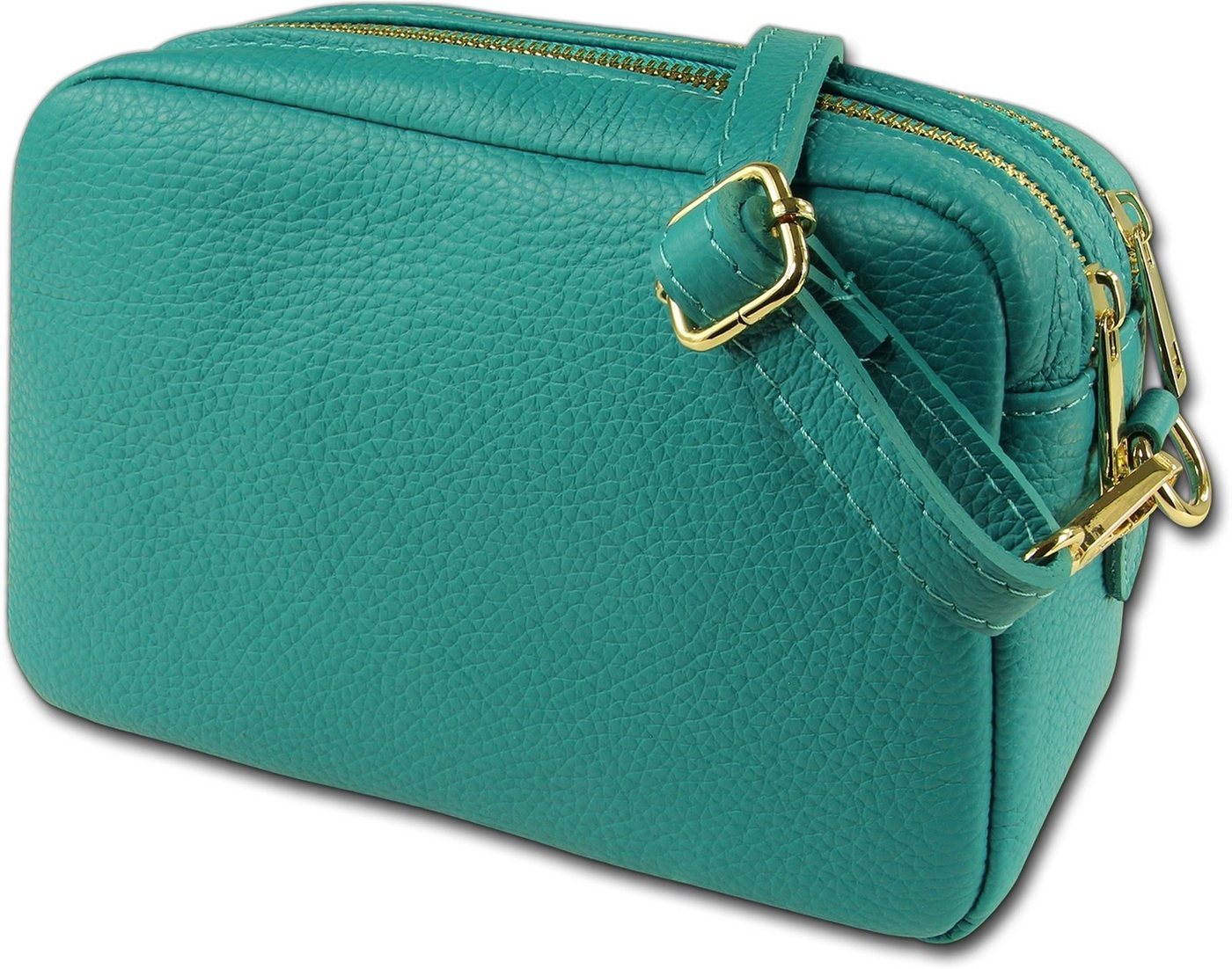 Toscanto Umhängetasche Toscanto Umhängetasche Freizeit (Umhängetasche, Umhängetasche), Damen Tasche Echtes Leder türkis, Made-In Italy von Toscanto