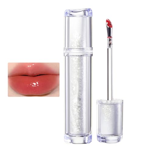 Feuchtigkeitsspendender Lipgloss - Lippenglasur mit hohem Pigment- und Spiegeleffekt | Alltagskosmetik für Frauen zum Arbeiten, Dating, Zuhause, Reisen, Treffen, Einkaufen Toseky von Toseky