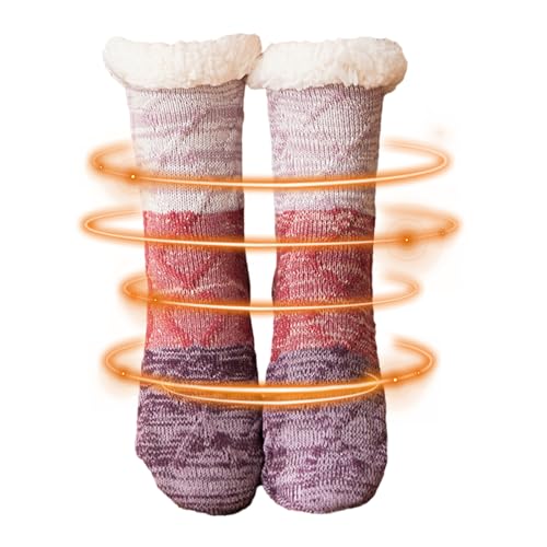 Fuzzy-Bodensocken,Bodensocken für den Innenbereich - Winterliche, kuschelig warme Grippersocken für Damen | Fuzzy Gripper-Socken, bequeme Schlafsocken für Damen und Herren, Must-Haves nach der Toseky von Toseky