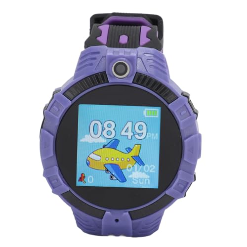 Tosuny Smartwatch für Kinder, HD-Touch-Scree-Uhren, 1,3-Zoll-IP67-wasserdichte Smartwatch mit HD-Kamera, Smartwatch mit 16 Puzzlespielen und Musikuhr-Taschenlampe (PURPLE) von Tosuny