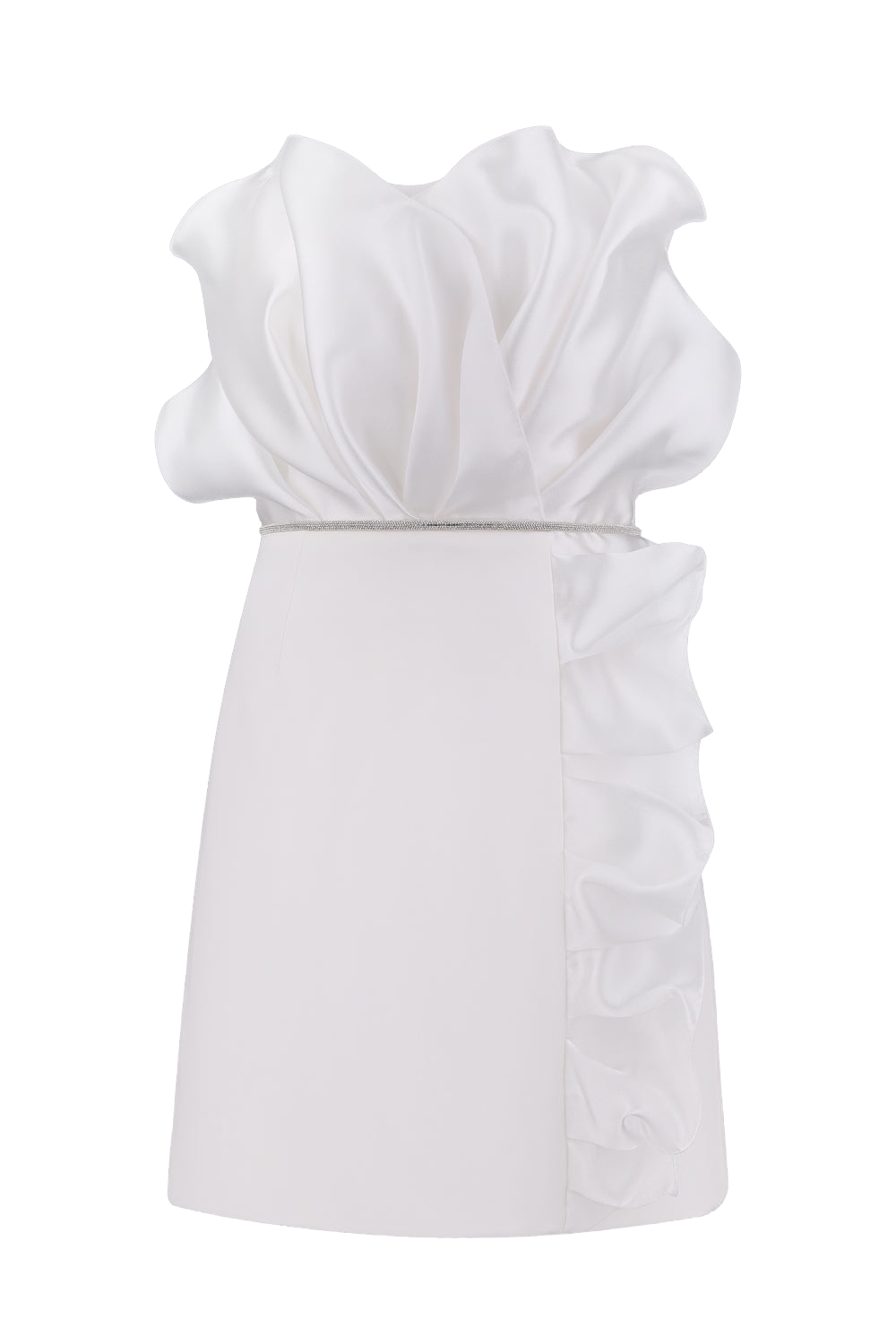 Draped mini dress von Total White