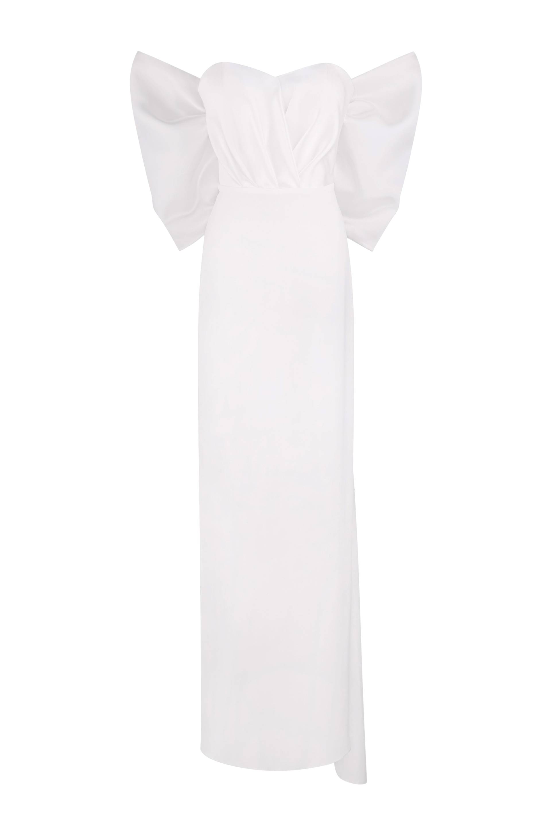 Dress with a featuring bow accent on the back von Total White