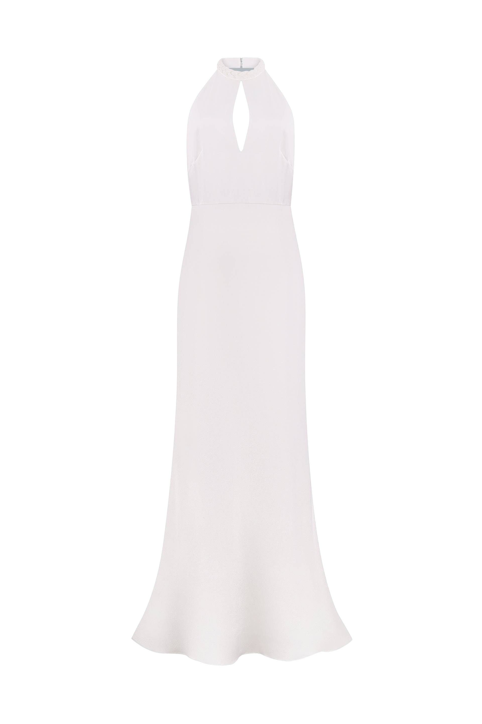 Open back maxi dress von Total White