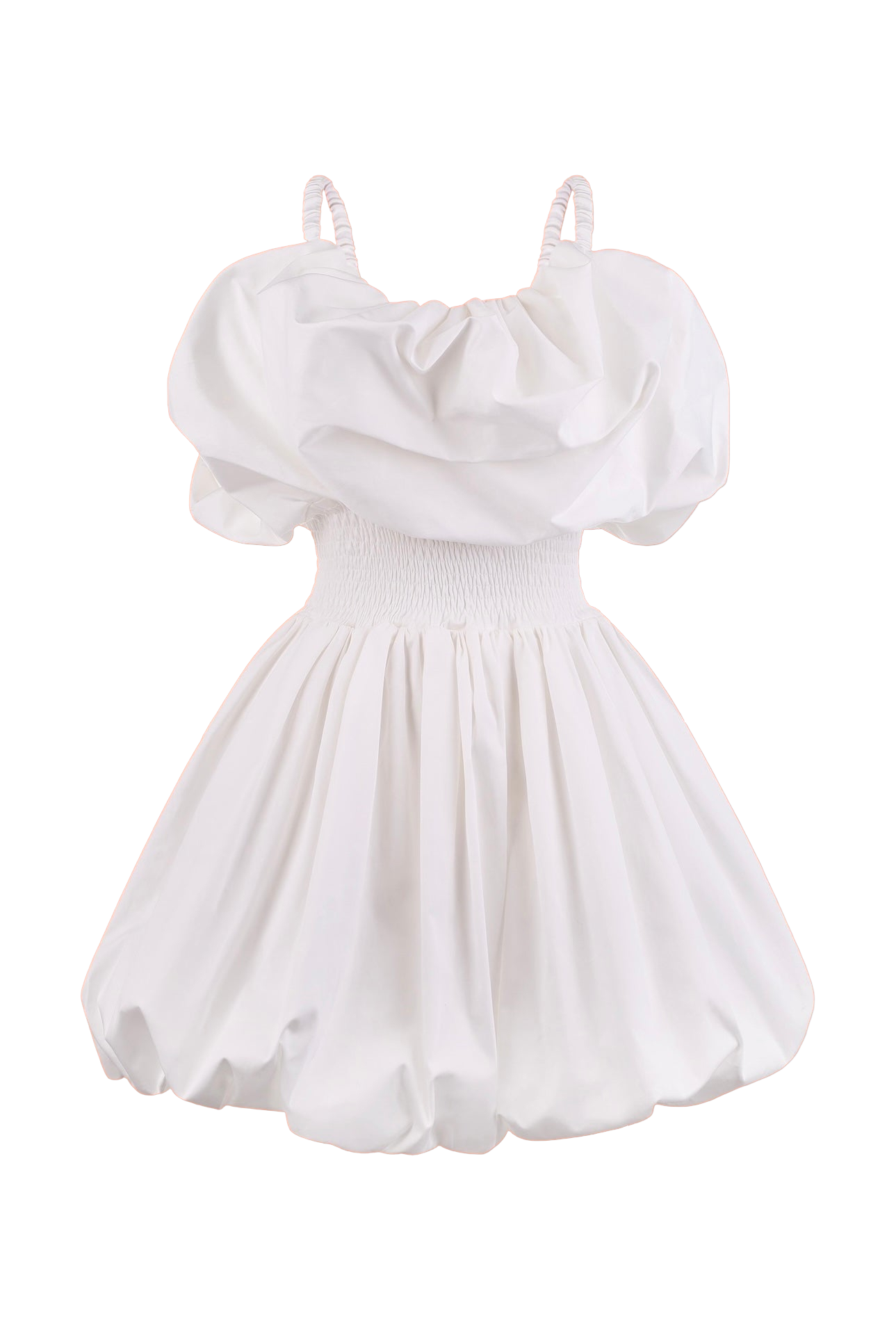 Voluminous mini-dress von Total White