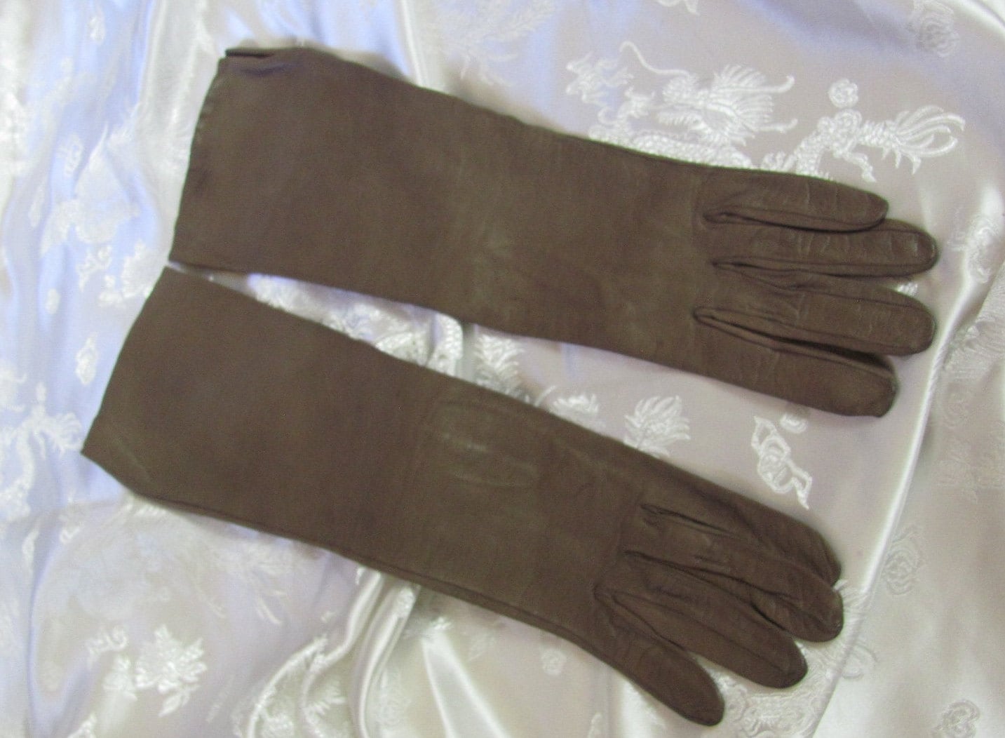 Handschuhe Roger Fare // Made in France Lang Braun Kid Skin Leder 14"Long Size 7 Small - Viele Andere Zur Auswahl Meinem Shop Handschuhe Roger Fare // Made in France Lang Braun Kid Skin Leder 14"Long Size 7 Small - Viele Andere Zur Auswahl Meinem Shop von TotallyLinens
