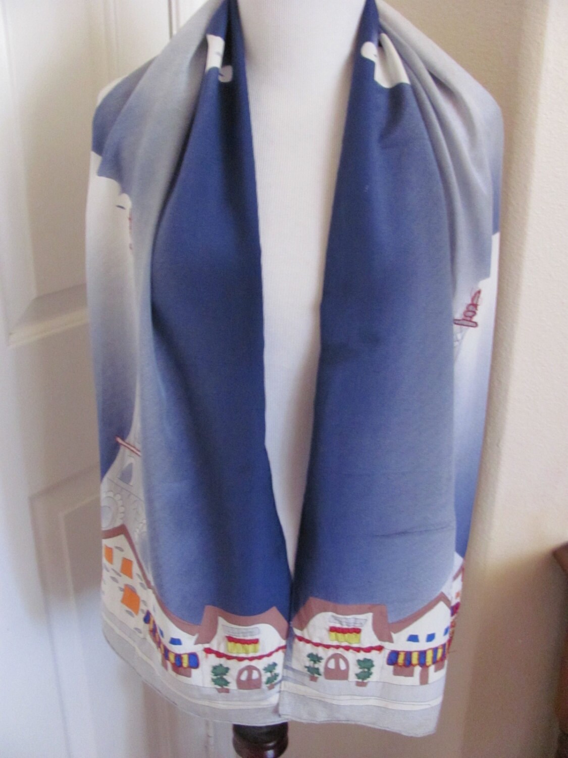 Eiffelturm Paris Perlen Bunter Weicher Seidenschal // 14 X 60" Lang Mein Favorit 1000+ Designer Seide Vintage Schals von TotallyScarves