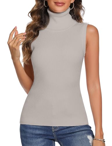 Totatuit Rollkragenpullover Damen Für Den Alltag Frühling Herbst Büro – Flexibles und bequemes Top, ideal für den täglichen Gebrauch und das Büro-Outfit während der Übergangsmonate von Totatuit