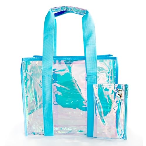 TotePrint Mode PVC wasserdicht Hologramme Frau Tote Handtasche für Strand, Reisen, Einkaufen 13.78"x6.89"x11.81" TotePrint Mode PVC wasserdicht Hologramme Frau Tote Handtasche für Strand, Reisen, Einkaufen 13.78"x6.89"x11.81" von TotePrint