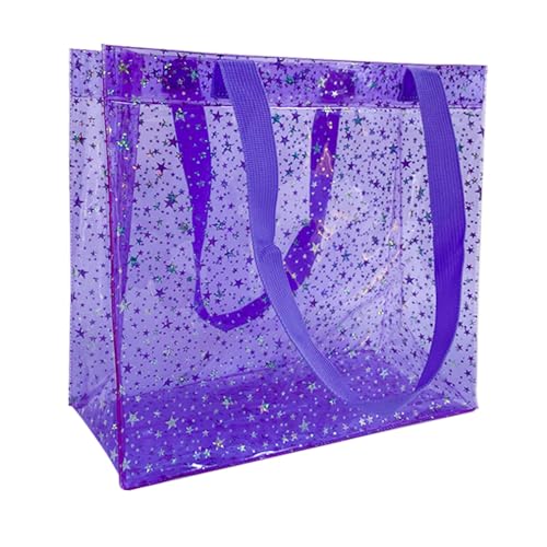 TotePrint Sternmuster PVC wasserdicht Todd Taschen für Reisen, Einkaufen, Abholung, Geschenke, 11.02"x4.72"x12.20" (D2090-6-1) von TotePrint