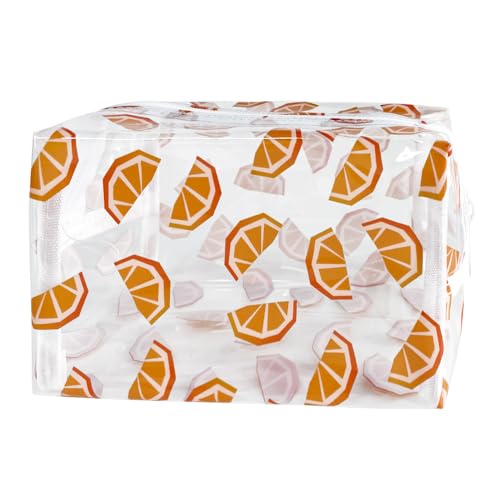 TotePrint Transparente Kosmetiktasche mit Kiwi-Druck, wasserdicht, wiederverwendbar, geeignet für Geschenksammlung, tragbarer Organizer, D1037-2, Modern von TotePrint