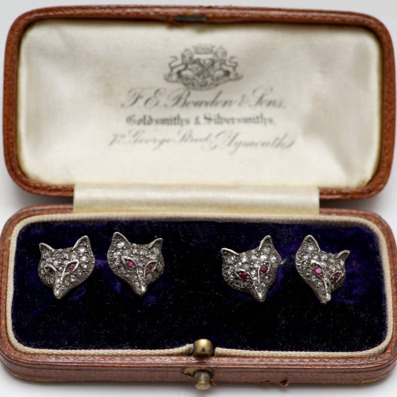 Diamant Fuchs Manschettenknöpfe von TotemKitten
