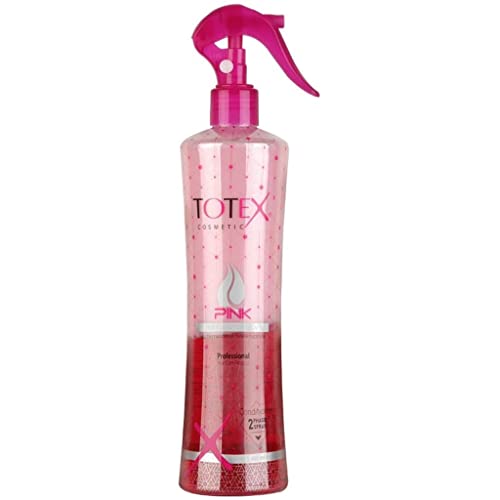 Totex 2 Phasen Haarspülung Spray Leave-in Conditioning Haar For Damaged Hair Formula Untangling, Nourishing, Moisturizing Pink 400ml von Totex