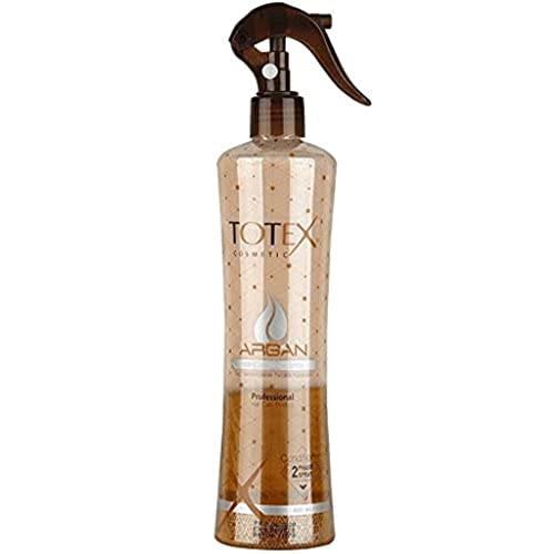 Totex ARGAN 2 Phase Haar Conditioner Spray 400ml I Haarspülungsspray I Feuchtigkeitsspray I für beschädigtes & strapaziertes Haar I Anti-Frizz Detangl von Totex