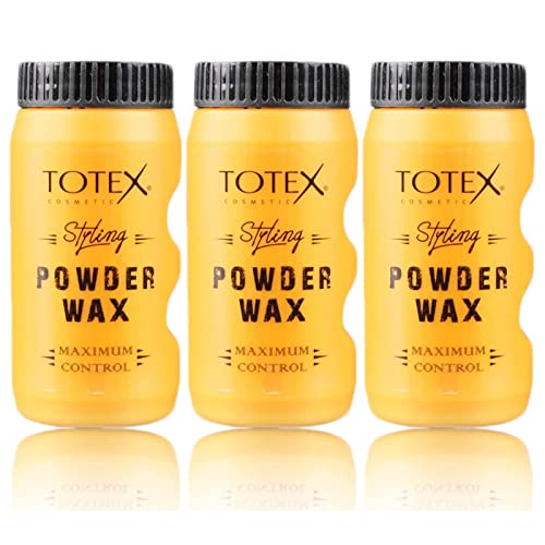 Totex POWDER WAX 20gr Mattifying Volume Hair Styling mattierendes Volumen Pulverwachs Haarstyling Powderwachs (3 Stück) von Totex