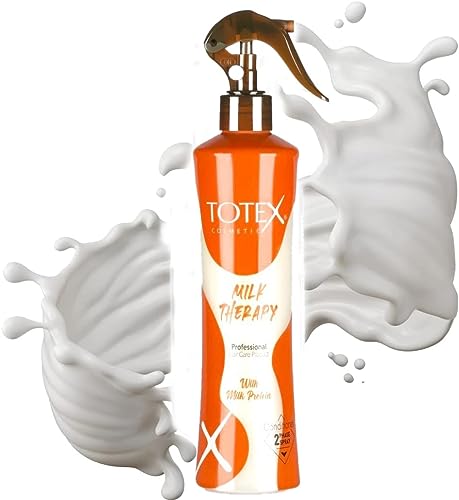 Totex Professionelle Zwei-Phasen-Milchtherapie | Als revitalisierendes Spray lassen | Entwirrung für trockenes und geschädigtes Haar | Pflegeprodukte | Revitalisierendes Shampoo 400 ml / 14 fl oz von Totex