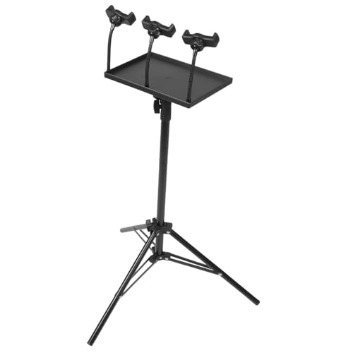 Totority 1 Set Projektorständer Mit Telefonhalter Laptop Stativ Monitor Lüfter Bildschirmstütze Broadcast Riser Tragbarer Wagen Mikrofonhalter Schreibtisch Organizer Computer von Totority