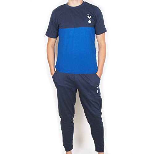 Tottenham Hotspur - Herren Premium-Schlafanzug mit Langer Hose - Offizielles Merchandise - Geschenk für Fußballfans - L von Tottenham Hotspur