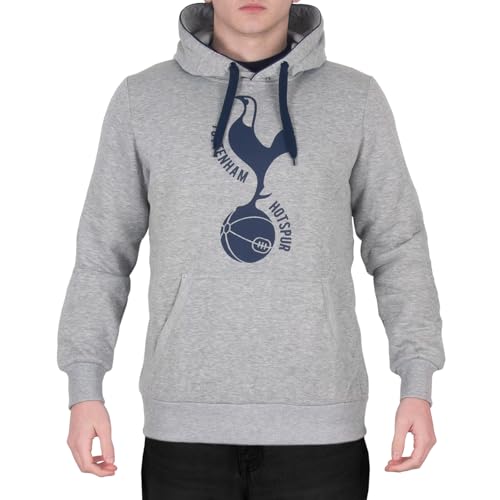 Tottenham Hotspur - Herren Fleece-Kapuzenpullover mit Grafik-Print - Offizielles Merchandise - Geschenk für Fußballfans - Grau - 3XL von Tottenham Hotspur