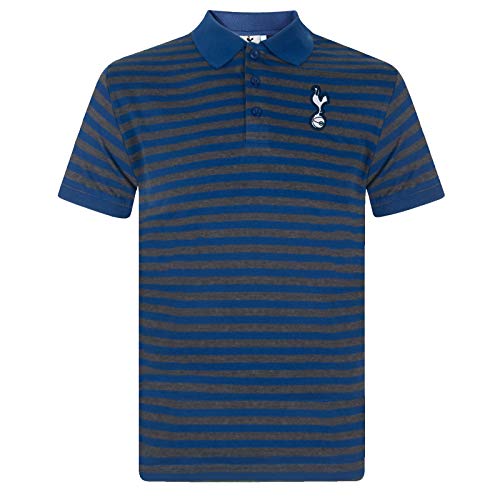 Tottenham Hotspur - Herren Polo-Shirt mit Streifen - Offizielles Merchandise - Geschenk für Fußballfans - Blau/Grau - XXL Tottenham Hotspur - Herren Polo-Shirt mit Streifen - Offizielles Merchandise - Geschenk für Fußballfans - Blau/Grau - XXL von Tottenham Hotspur