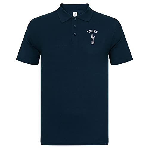 Tottenham Hotspur - Herren Polo-Shirt mit Vereinswappen - Offizielles Merchandise - Geschenk für Fußballfans - Marineblau - 3XL von Tottenham Hotspur