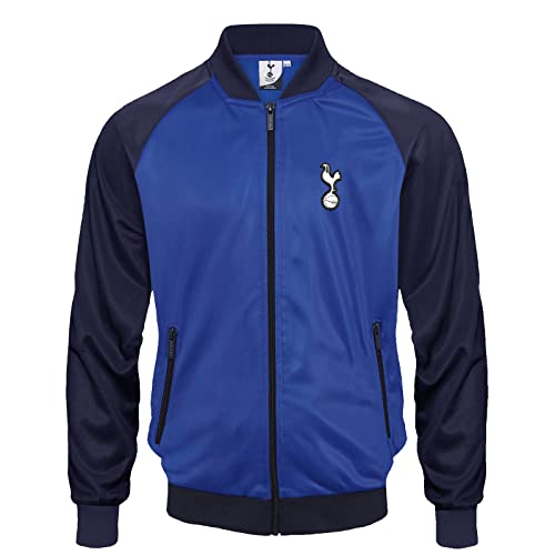 Tottenham Hotspur - Herren Trainingsjacke - Offizielles Merchandise - Dunkelblau & Royalblau - Wappen aus Gummi - 3XL von Tottenham Hotspur