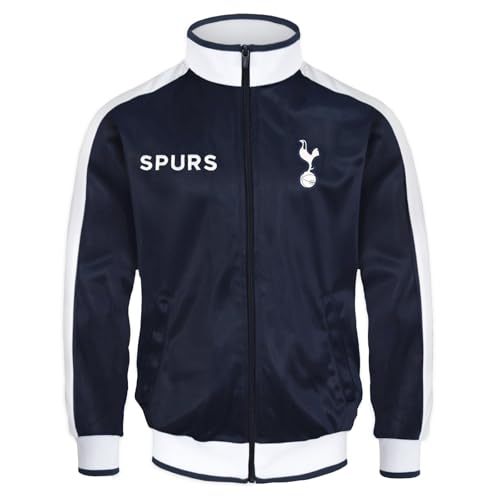 Tottenham Hotspur - Herren Trainingsjacke im Retro-Design- Offizielles Merchandise - Geschenk für Fußballfans - Dunkelblau - Marineblau - XL von Tottenham Hotspur