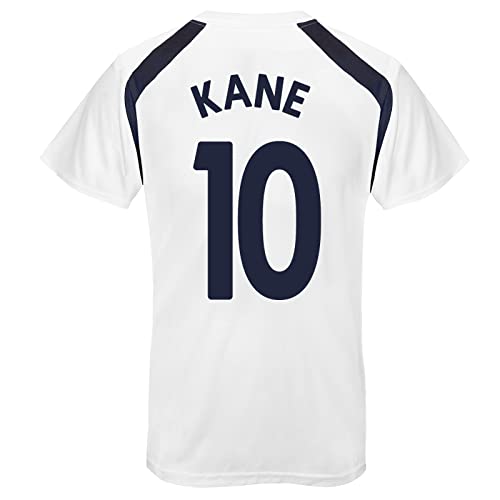 Tottenham Hotspur - Herren Trainingstrikot aus Polyester - Offizielles Merchandise - Geschenk für Fußballfans - Weiß - Kane 10-3XL von Tottenham Hotspur