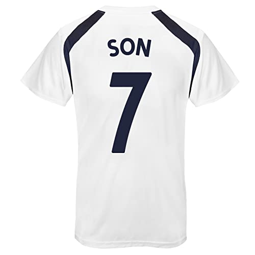 Tottenham Hotspur - Herren Trainingstrikot aus Polyester - Offizielles Merchandise - Geschenk für Fußballfans - Weiß - Son 7-3XL von Tottenham Hotspur