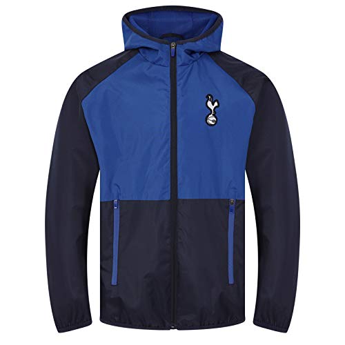 Tottenham Hotspur - Herren Wind- und Regenjacke - Offizielles Merchandise - Geschenk für Fußballfans - Dunkelblau & Royalblau - S von Tottenham Hotspur