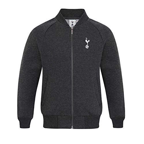 Tottenham Hotspur - Jungen College-Jacke - Retro - Offizielles Merchandise - Dunkelgrau - 8-9 Jahre von Tottenham Hotspur