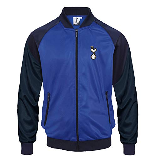 Tottenham Hotspur - Jungen Retro-Trainingsjacke - Geschenk für Fußballfans - Dunkelblau & Royalblau - 10-11 Jahre von Tottenham Hotspur