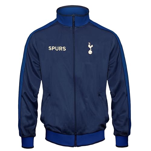 Tottenham Hotspur - Jungen Trainingsjacke im Retro-Design- Offizielles Merchandise - Geschenk für Fußballfans - Dunkelblau - Marineblau - 6-7 Jahre von Tottenham Hotspur